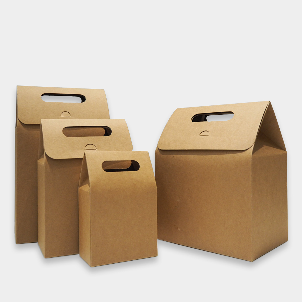 [ G2 ] KRAFT CRAFT BOX BAG - 25PCS - BOX2PAC - Malaysia Online Box Store