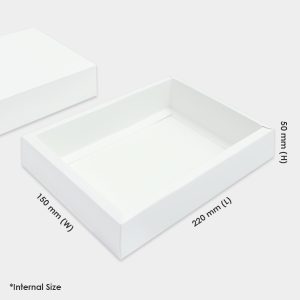 [ SD5 ] MATTE WHITE SLIDING GIFT BOX - Malaysia Online Box Store