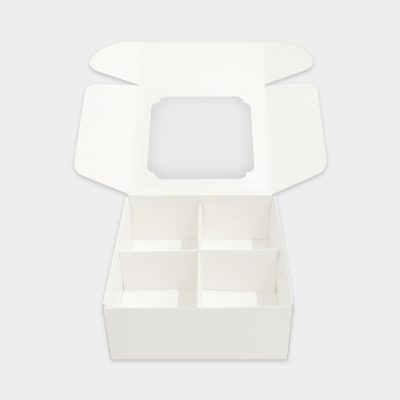 [ WINDOW ] WHITE DC SQUARE WITH DIVIDER - 25PCS - BOX2PAC - Malaysia ...