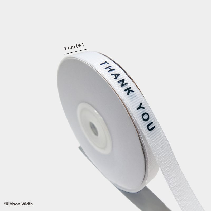 [ RIBBON ] PRINTED 1CM THANK YOU RIBBON ROLL - 22M - BOX2PAC - Malaysia ...