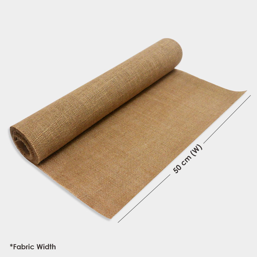 [ G6 ] SMALL 48cm NATURAL JUTE FABRIC ROLL - BOX2PAC - Malaysia Online ...