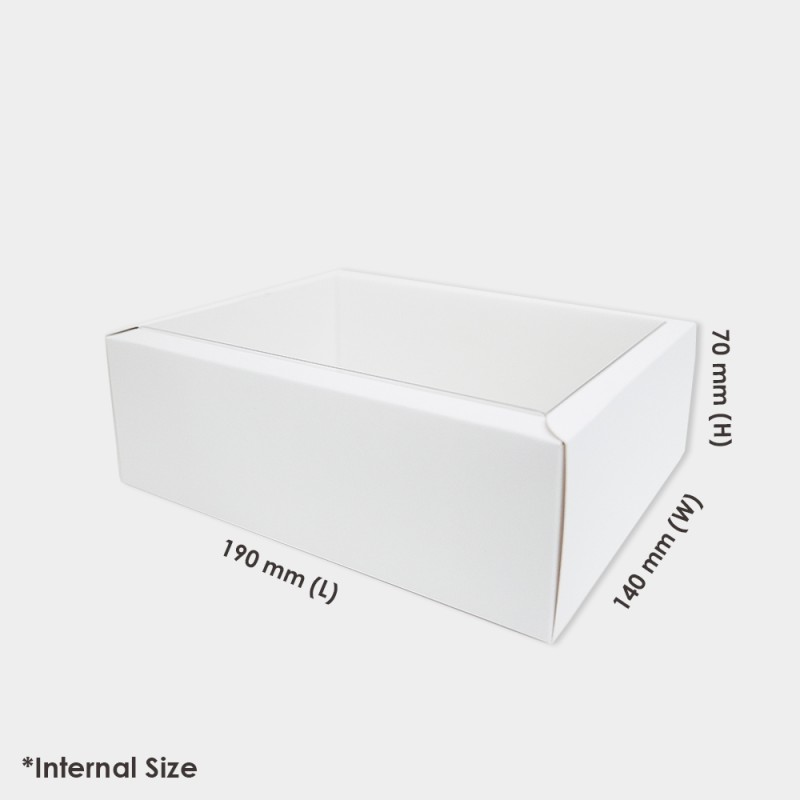 [ G2 ] RECTANGLE WHITE CLEAR LID GIFT BOX - 10 PCS - BOX2PAC - Malaysia ...
