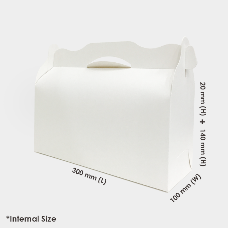 [ LONG ] GABLE GIFT - WHITE - BOX2PAC - Malaysia Online Box Store