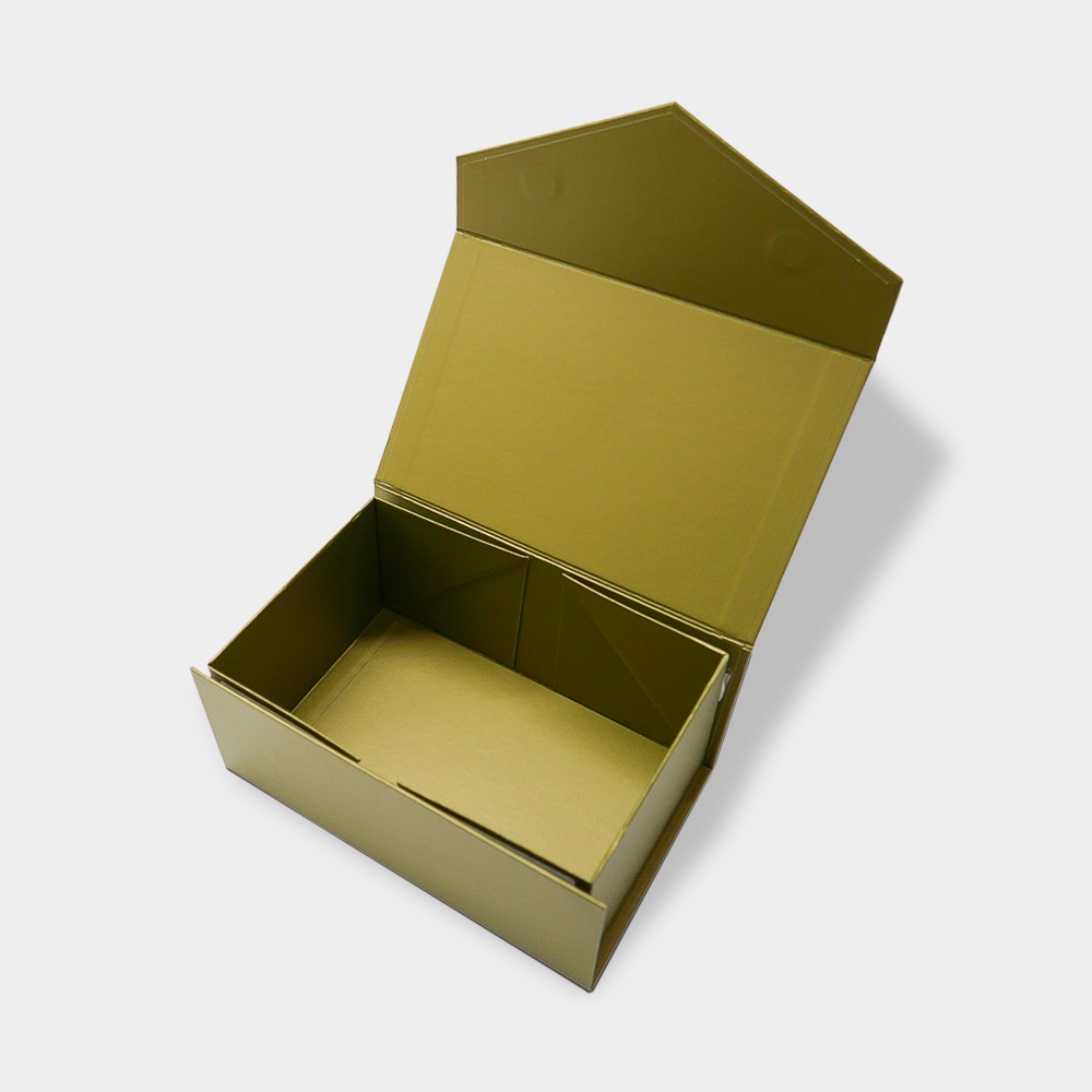G3 ] CLASSIC MATTE GOLD COLLAPSIBLE MAGNETIC LID GIFT BOX *minimum
