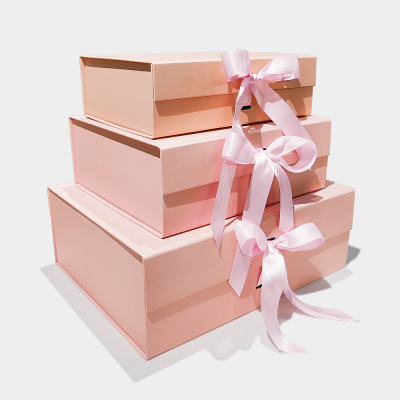 [ G3 ] IDEAL PINK COLLAPSIBLE MAGNETIC LID GIFT BOX *minimum 2pcs ...