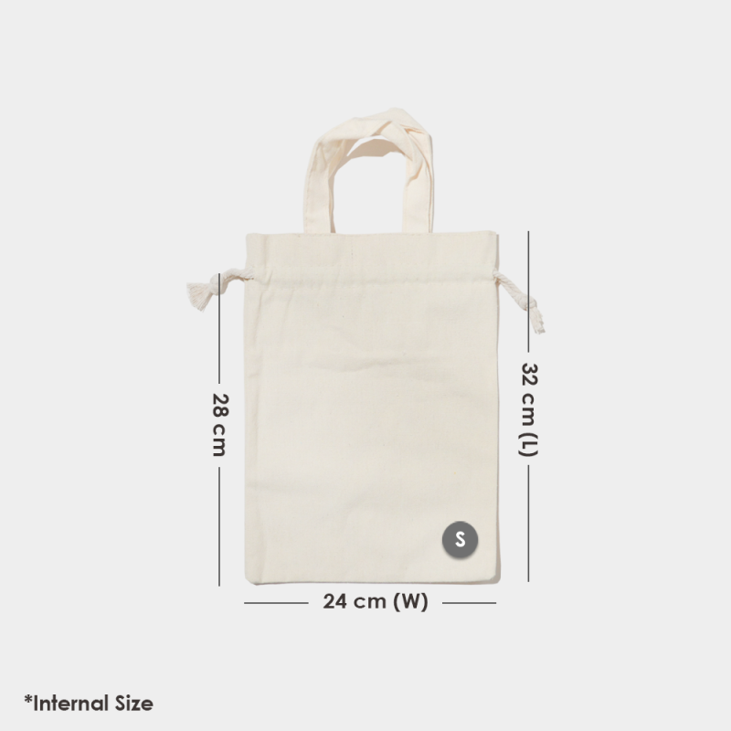[ COTTON-CANVAS ] DRAWSTRING CARRY BAG - 1PC - BOX2PAC - Malaysia ...